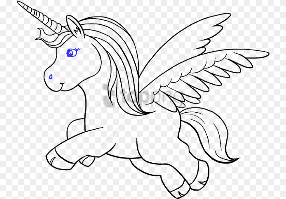 Download Step How To Draw A Unrn Images Easy Pichers Of Unicorns To Draw, Face, Head, Person, Animal Free Png
