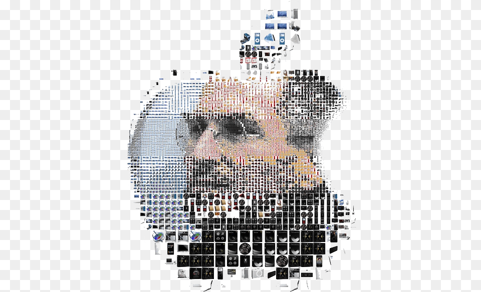 Download Steve Jobs Logo Apple With Steve Jobs, Art, Collage, Graphics Png