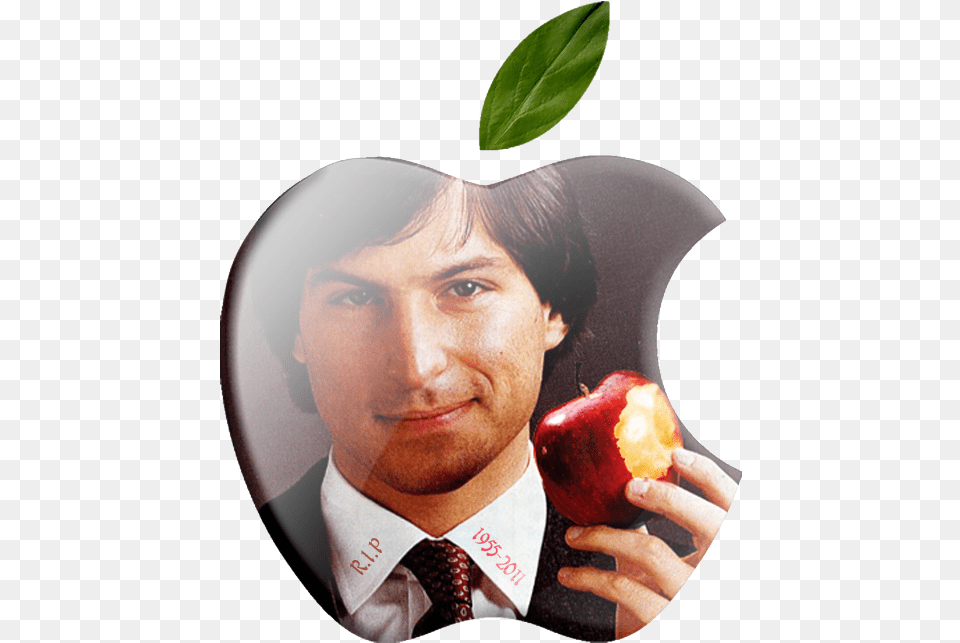 Download Steve Jobs Steve Jobs Holding Apple, Accessories, Produce, Plant, Tie Free Png