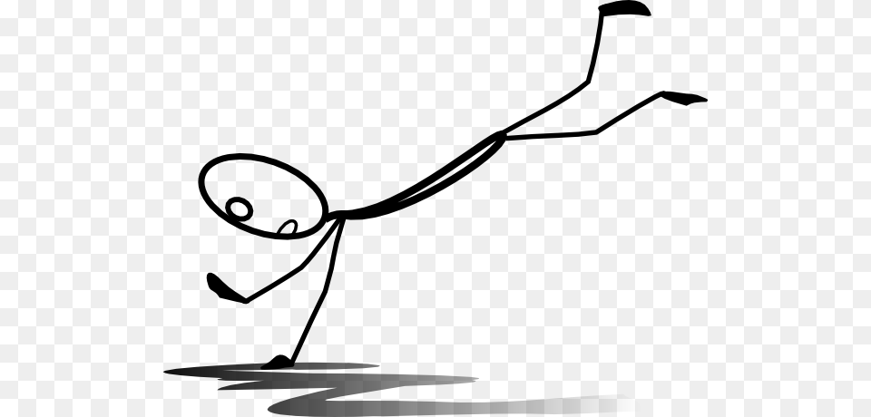 Download Stickman Falling Clipart, Bow, Weapon Png