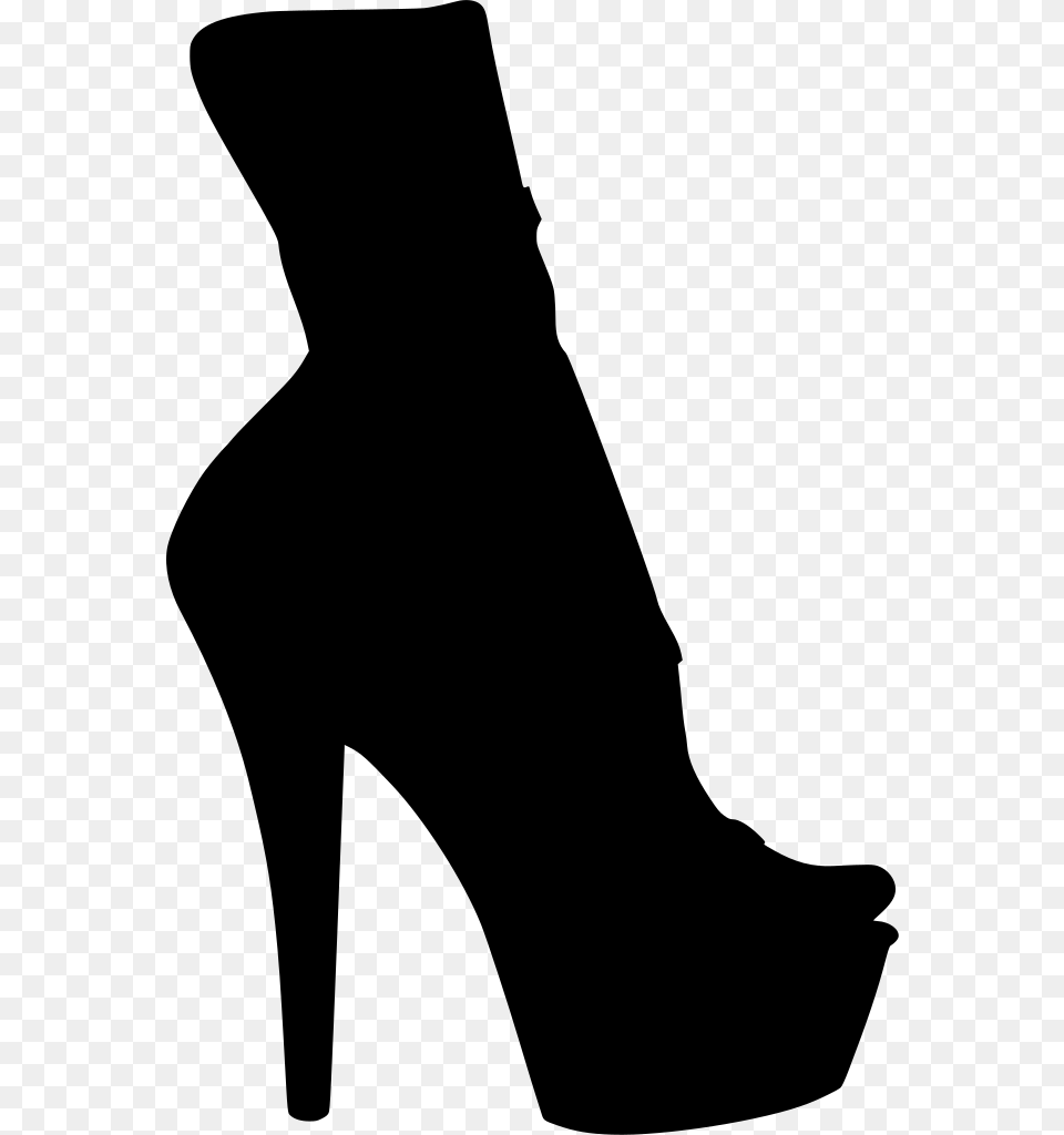 Download Stiletto Heel, Gray Free Png