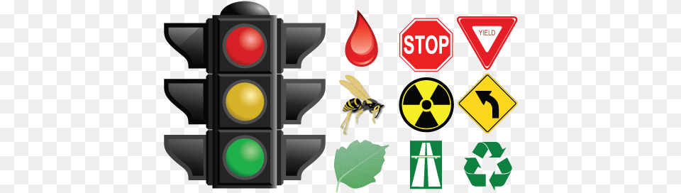 Download Stoplight Red Traffic Light Full Size Image Stop Start Continue Traffic Light, Traffic Light, Sign, Symbol, Honey Bee Free Transparent Png