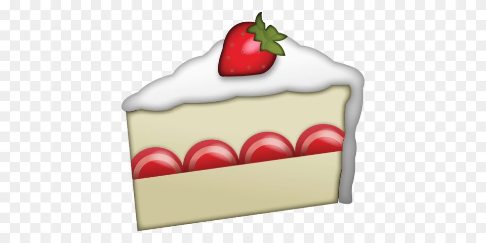 Download Strawberry Cake Emoji Emoji Island, Berry, Food, Fruit, Plant Free Png