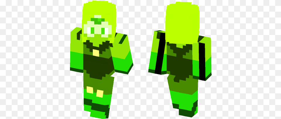 Su Peridot Aka Space Dorito Hms Minecraft Skin Fox Onesie Boy Minecraft Skin, Green Free Png Download