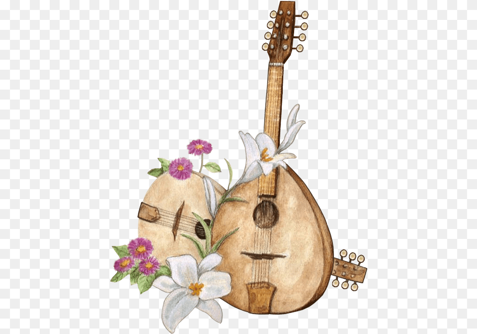 Download Suite Music Writing Le Net Lute Decoupage Paper, Musical Instrument, Mandolin, Guitar Free Png