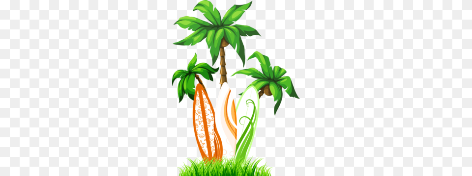 Download Summer Palm Trees Clipart Palm Trees Clip Art Tree, Outdoors, Jungle, Nature, Green Free Png