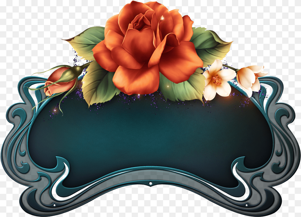 Download Summer Roses Flower Boarders Picture Frame, Rose, Plant, Pattern, Graphics Free Transparent Png