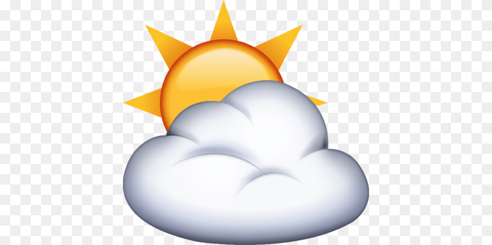 Sun Behind Cloud Emoji In Emoji Island, Nature, Outdoors, Sky, Lighting Free Png Download