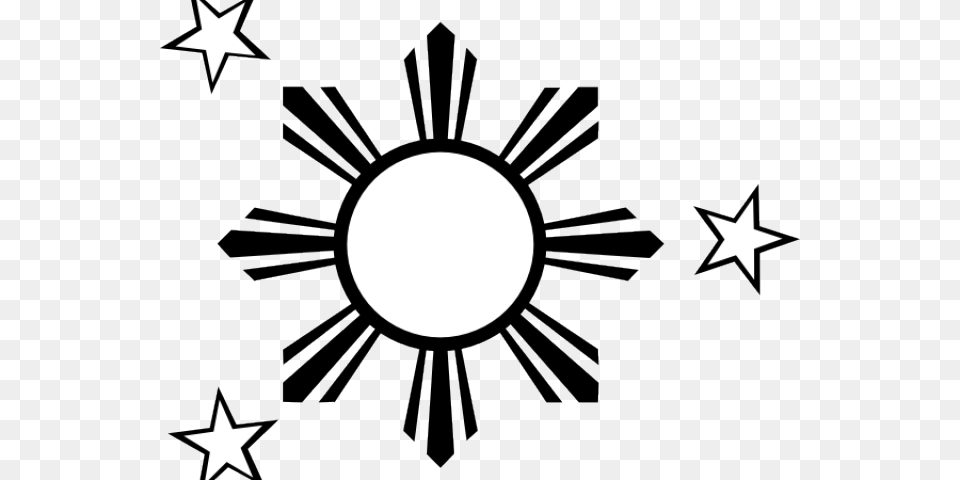 Sun Clipart Three Star 3 Stars And A Sun Outline, Symbol, Star Symbol, Person, Outdoors Free Png Download