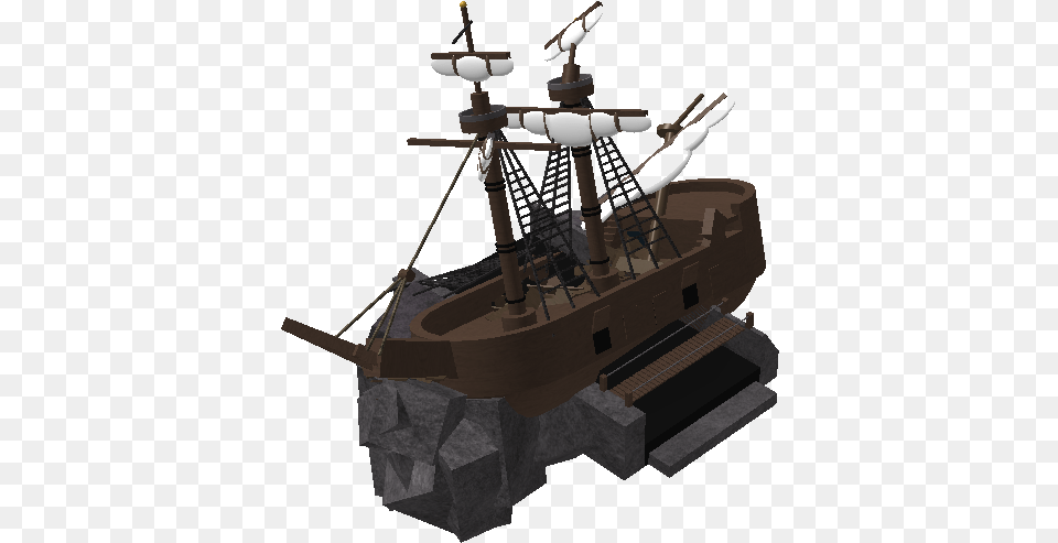 Download Sunken Ship Galleon Full Size Image Sunken Pirate Ship Roblox, Boat, Sailboat, Transportation, Vehicle Free Transparent Png