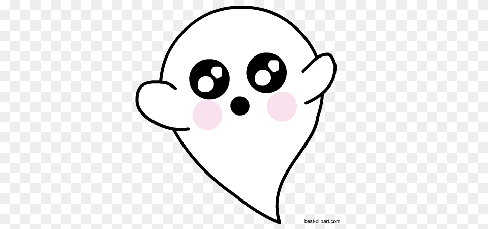 Download Super Cute Ghost Clip Art Free Animated Cute Ghost, Stencil, Baby, Person, Face Png