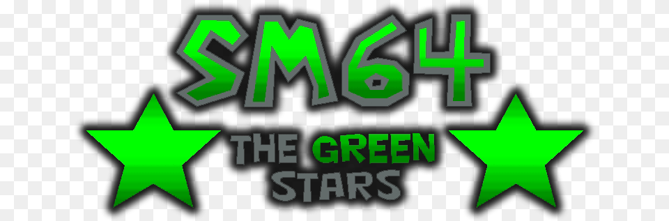Download Super Mario 64 The Green Stars Super Mario 64 Graphic Design, Symbol, Star Symbol, Recycling Symbol, First Aid Free Png