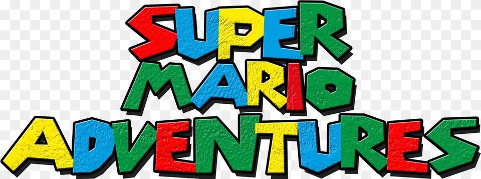 Download Super Mario Logo Hq Super Mario Adventures Logo, Text, Art Png