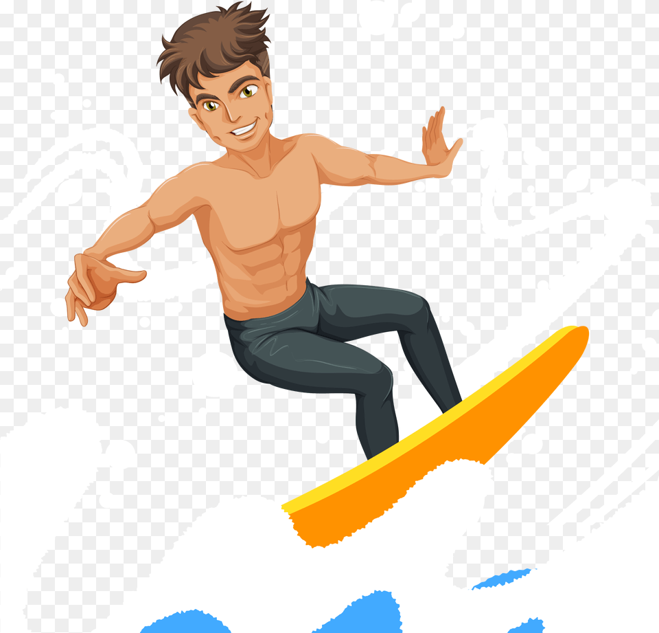 Surfing, Water, Sea Waves, Sea, Nature Free Png Download