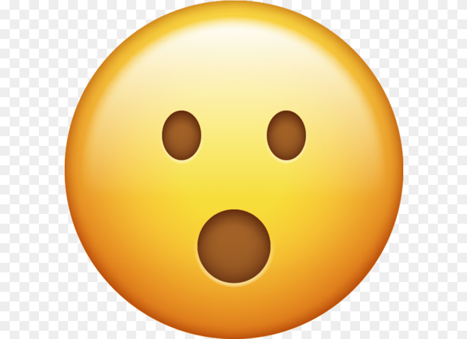Download Surprised With Teeth Iphone Emoji Icon In Transparent Background Surprised Emoji, Sphere, Sport, Ball, Bowling Free Png