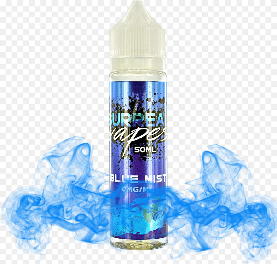 Download Surreal Vapes 50ml Transparent Blue Smoke Blue Smoke Vape, Cosmetics, Bottle, Shaker, Deodorant Free Png