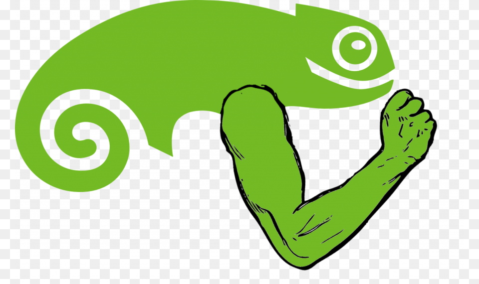 Suse Logo Clipart Suse Linux Distributions Opensuse, Animal, Green Lizard, Lizard, Reptile Free Png Download