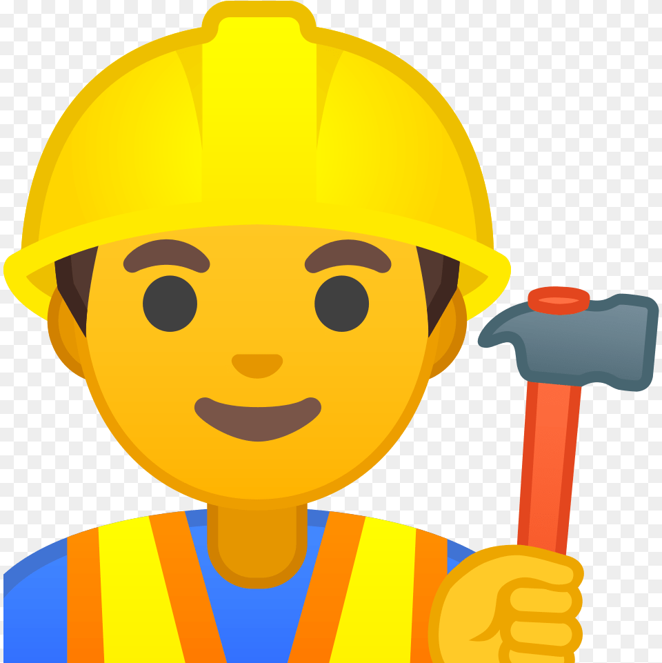 Download Svg Download Construction Worker Emoji, Clothing, Hardhat, Helmet, Baby Free Png