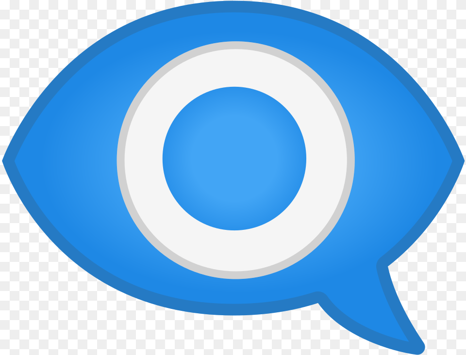 Download Svg Download Eye In Speech Bubble, Disk Free Transparent Png