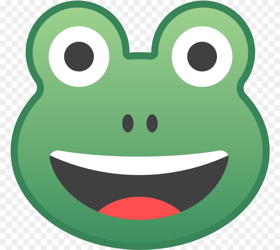 Svg Google Frog Emoji, Amphibian, Animal, Wildlife, Face Free Png Download
