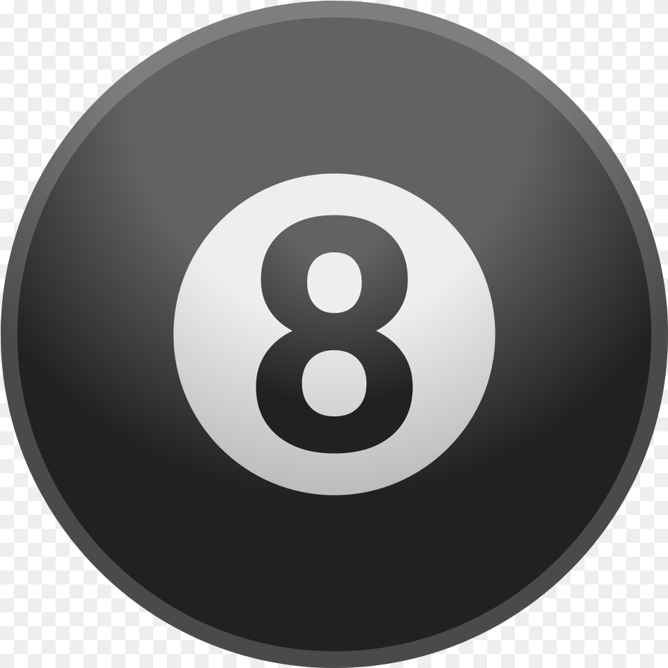 Svg Pool Ball 8, Number, Symbol, Text, Disk Free Png Download