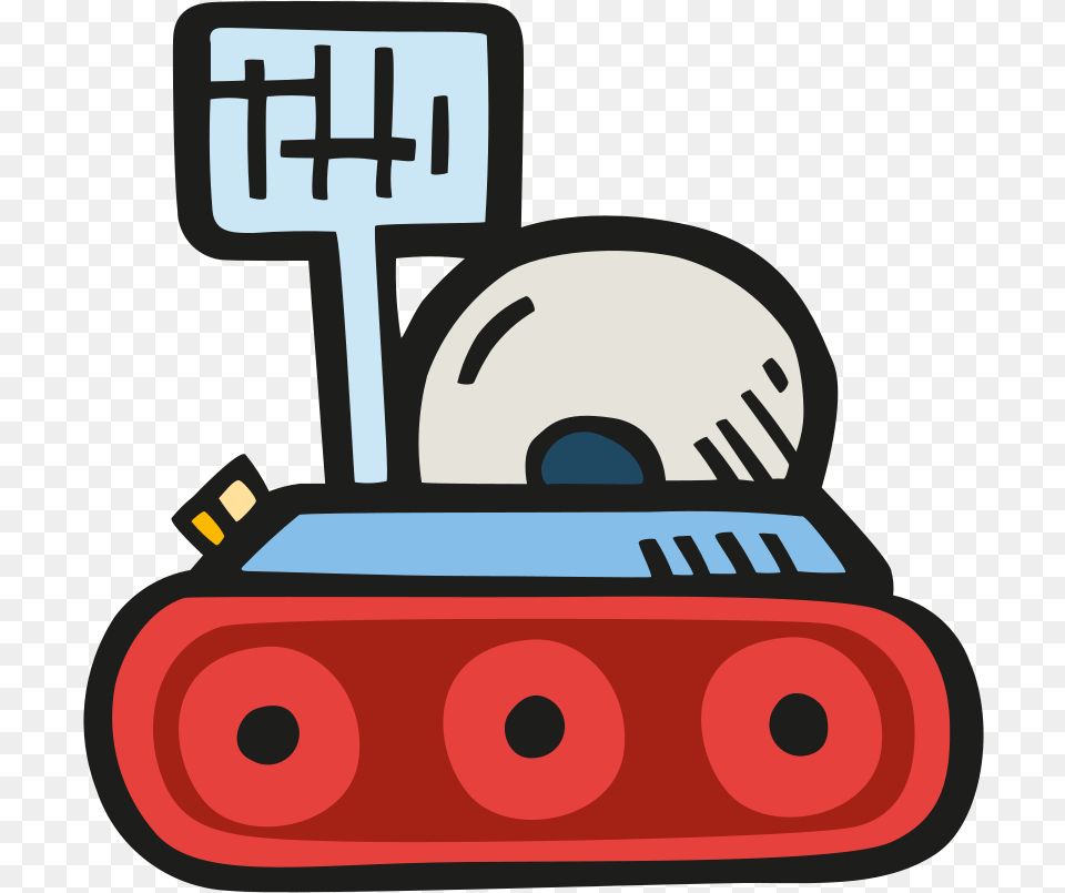 Svg Space Rover Cartoon, Device, Grass, Lawn, Lawn Mower Free Png Download