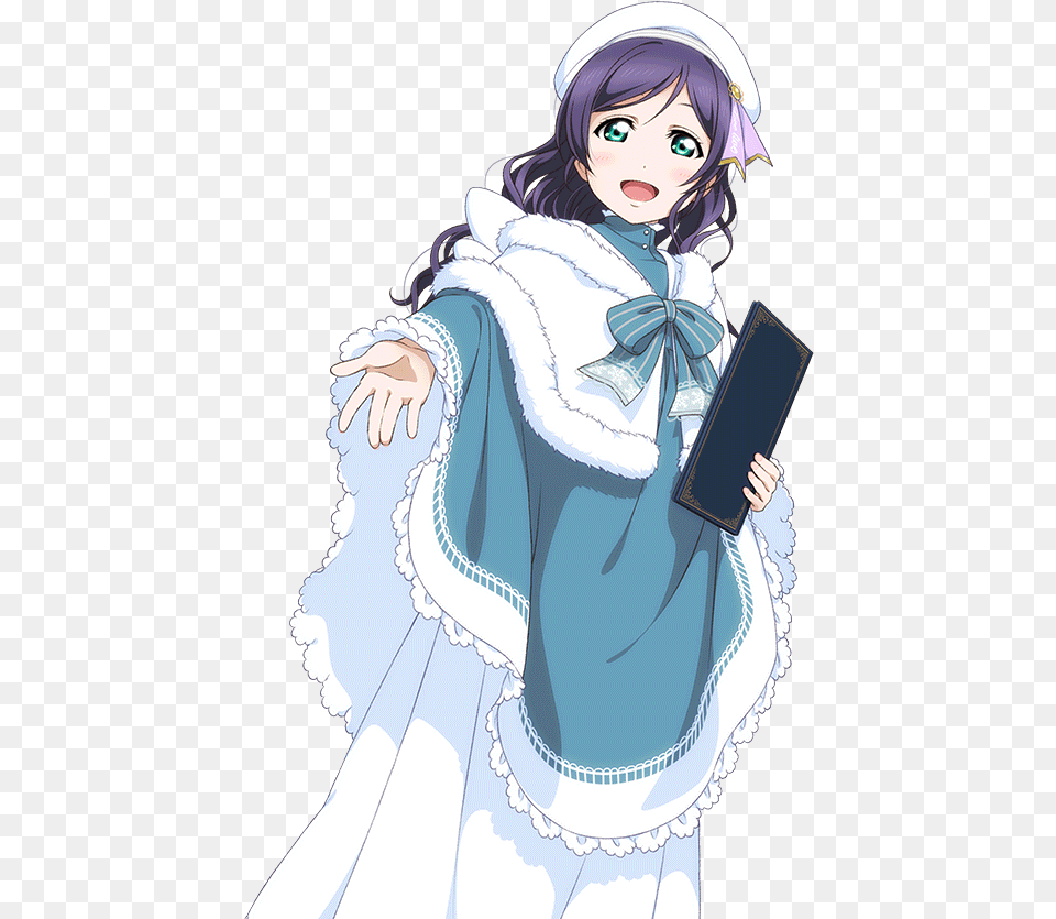 Download Svg Freeuse Cards Tojo Sr Llsif En Not Idolized Nozomi Tojo Christmas Cosplay, Book, Comics, Publication, Adult Free Png