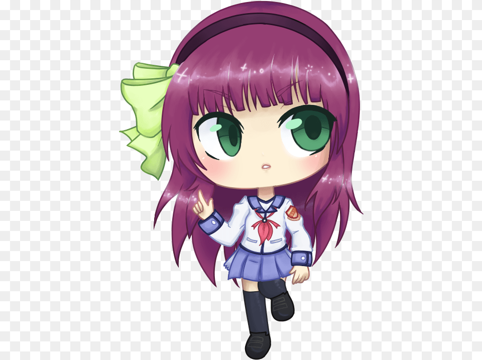 Download Svg Transparent Library Machine Clipart Cute Anime Angel Beats Chibi, Book, Comics, Publication, Baby Png