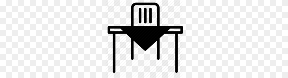 Download Tablecloth Icon Clipart Table Chair Dining Room, Furniture, Desk Png