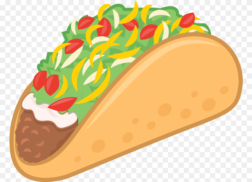 Download Taco Mexican Food Emoji Transparent Background Taco Clip Art Png