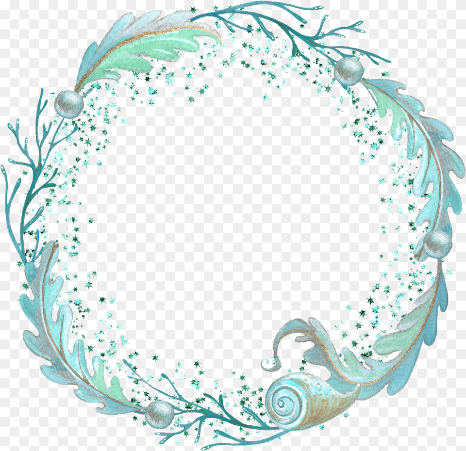 Download Tattoo Flower Garland Painted Watercolor Garlands Watercolor Circle Frame, Plant, Pattern, Accessories, Art Free Transparent Png