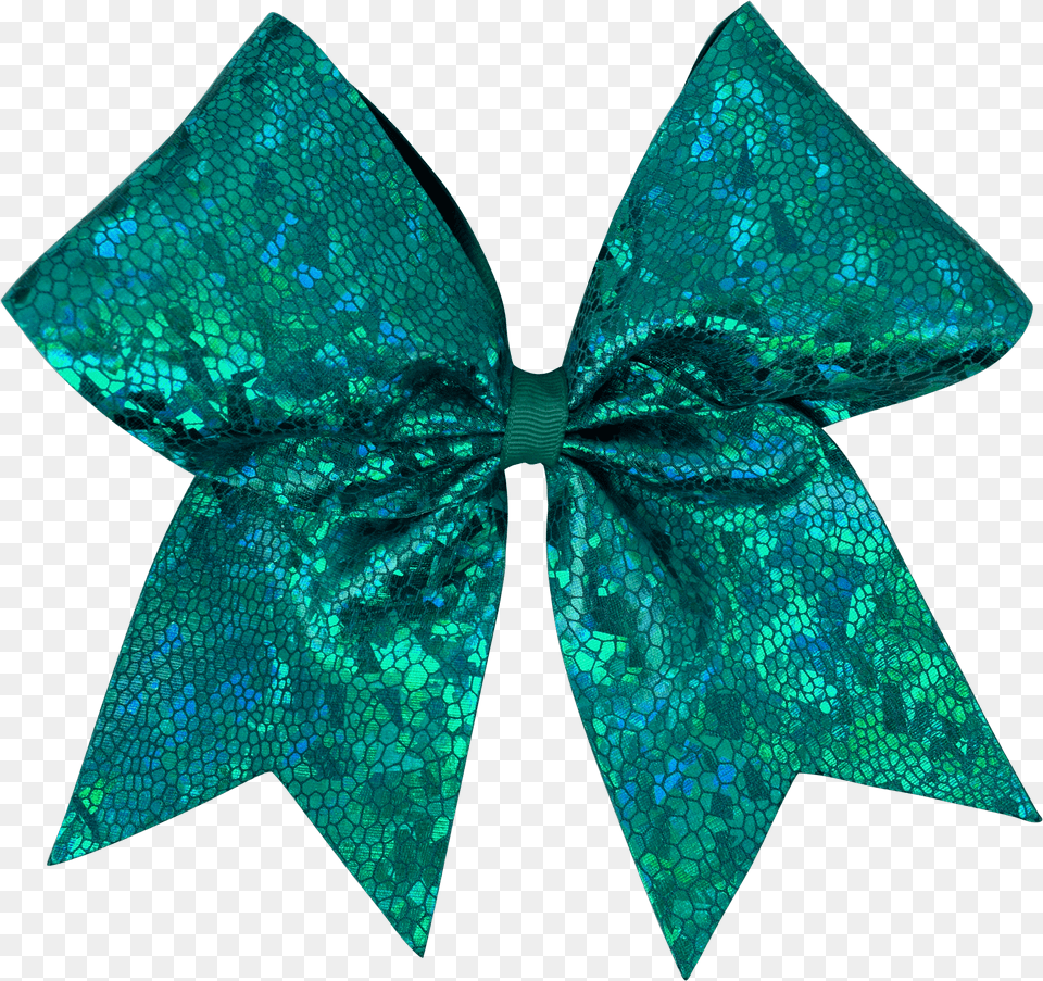 Teal Cracked Ice I Love Cheer Hair Bow Gift Portable Network Graphics, Accessories, Formal Wear, Tie, Jewelry Free Png Download