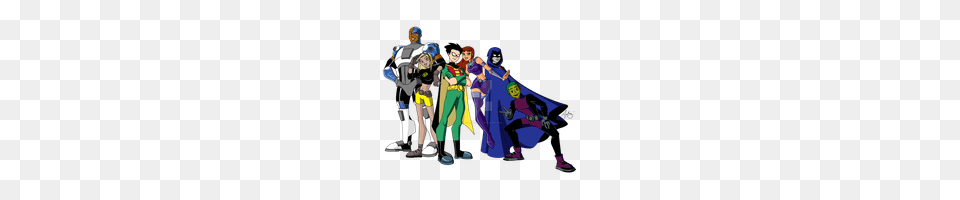 Download Teen Titans Photo And Clipart Freepngimg, Publication, Book, Comics, Person Free Png