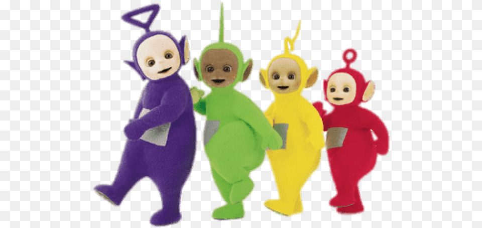 Teletubbies Walking In Line Clipart Backyardigans Vs Teletubbies, Baby, Person, Toy, Plush Free Png Download