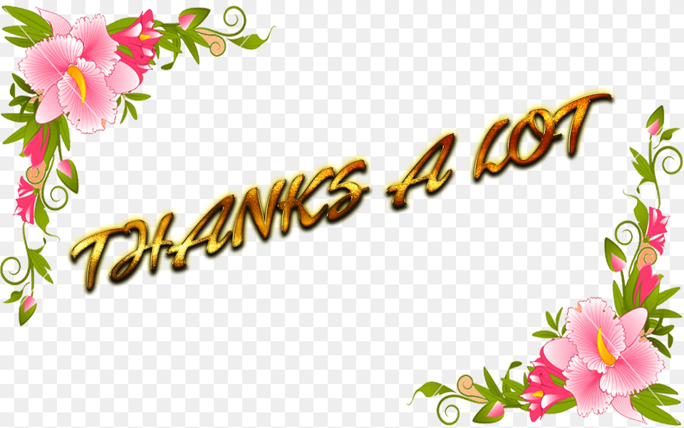 Download Thanks A Lot Flower, Plant, Art, Graphics, Hibiscus Free Png
