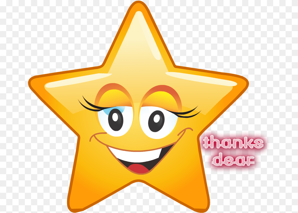 Download Thanks For The Good Job Emoji, Star Symbol, Symbol Free Transparent Png