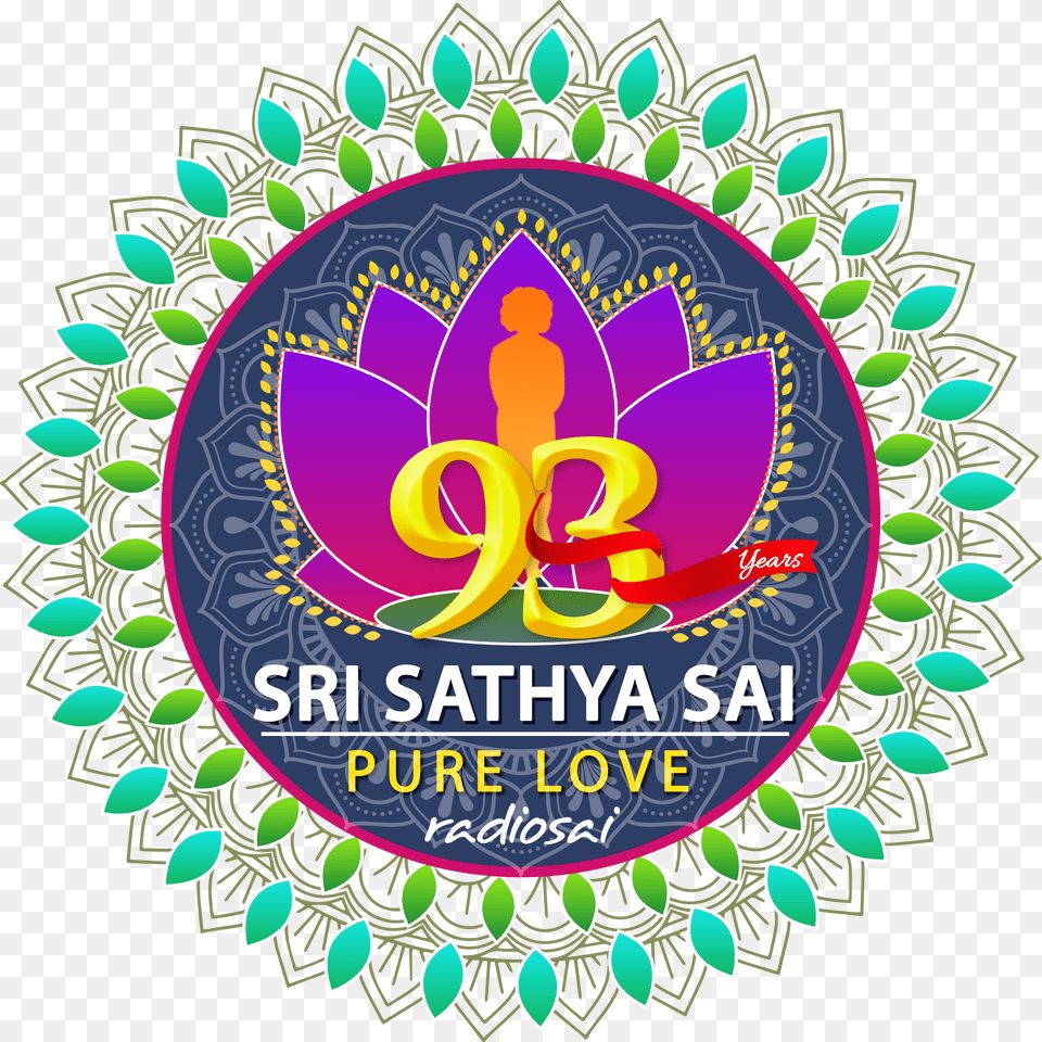 Download The Artwork Sathya Sai Baba 93 Birthday, Advertisement, Poster, Logo, Emblem Free Png