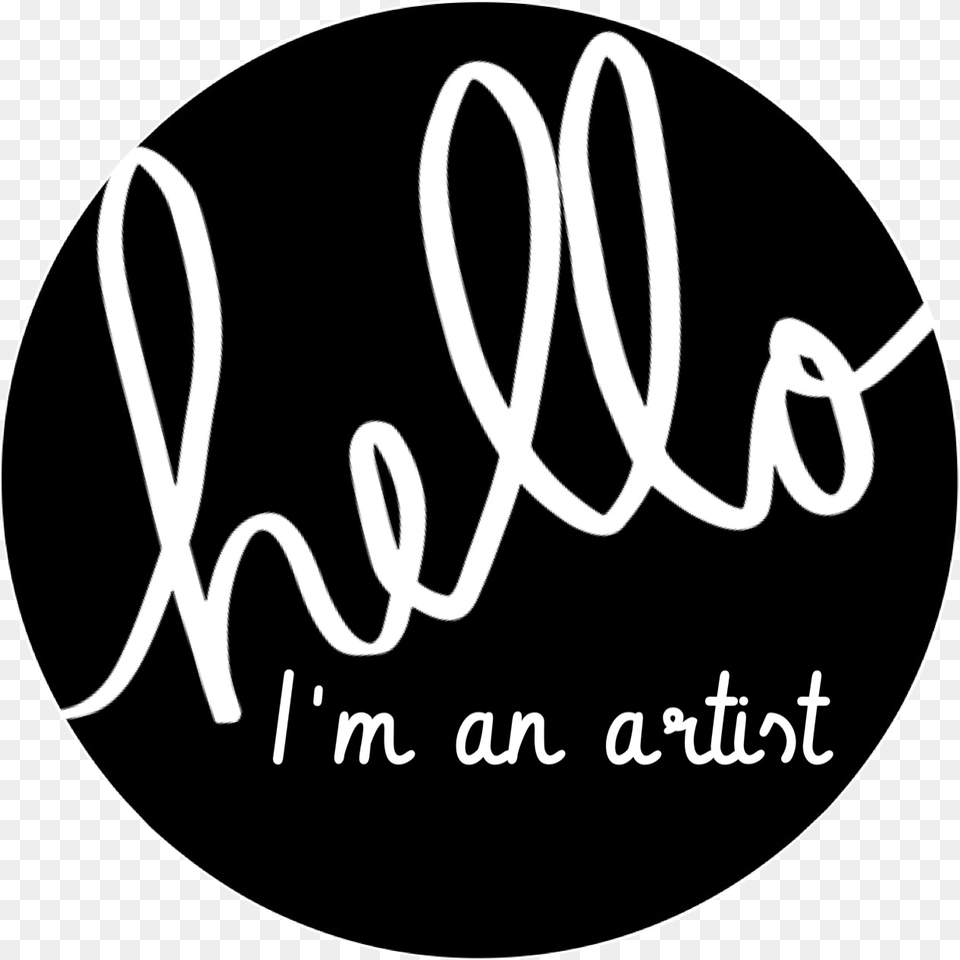 Download The Hello I39m An Artist Button Here Glitzmommyandme39s Closet Green Gold Arm Candy, Text, Handwriting Png