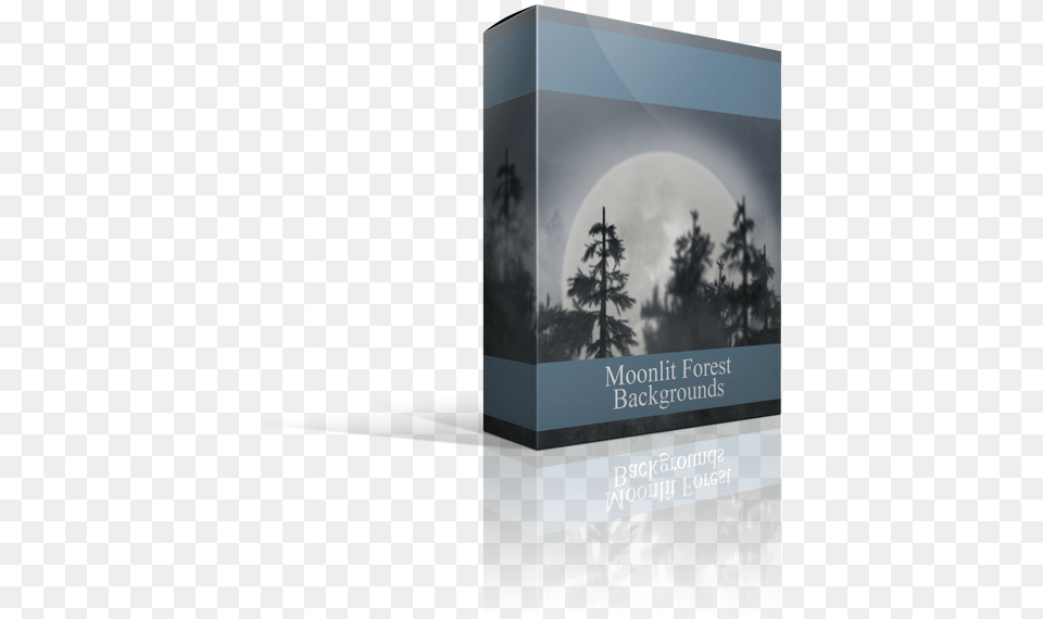 Download The Moonlit Forest Digital Backgrounds For Christmas Tree, Fir, Plant, Pine, Advertisement Png