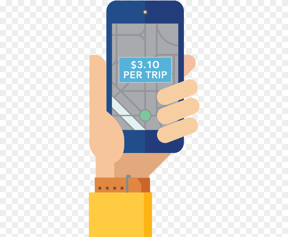 Download The Ourbus App And Receive A Free Ride, Computer, Electronics, Phone, Mobile Phone Png