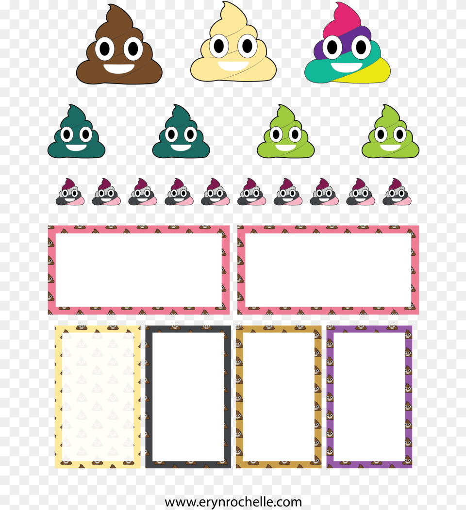 The Poop Emoji Sample Pack Sticker, Text Free Png Download