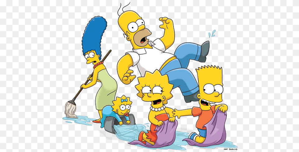 The Simpsons Hd Bart Y Lisa, Cartoon, Person, Baby, Book Free Png Download