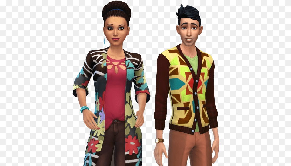 Download The Sims 4 City Living Logo Arun Bheeda Sims 4, Clothing, Sleeve, Long Sleeve, Adult Png Image