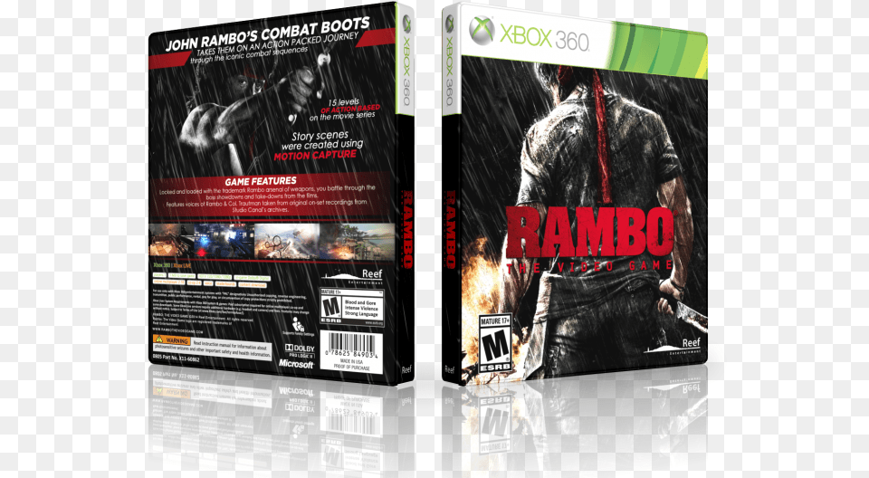 Download The Video Game Box Art Cover John Rambo Image Wolfenstein The New Order Xbox, Advertisement, Poster, Adult, Male Free Transparent Png