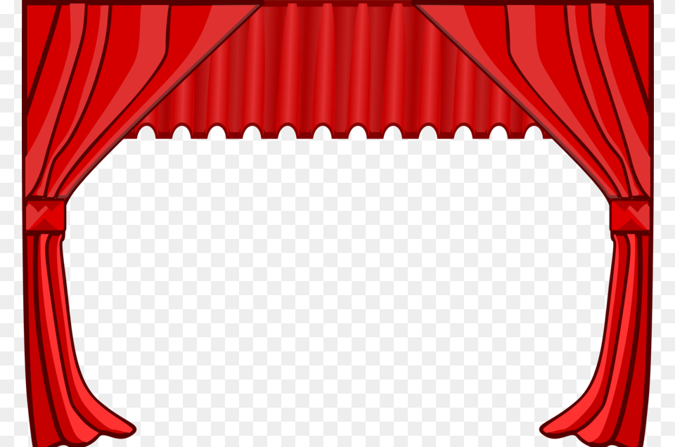 Theater Curtains Clip Art Clipart Window Theater Drapes, Indoors, Stage, Curtain Free Png Download
