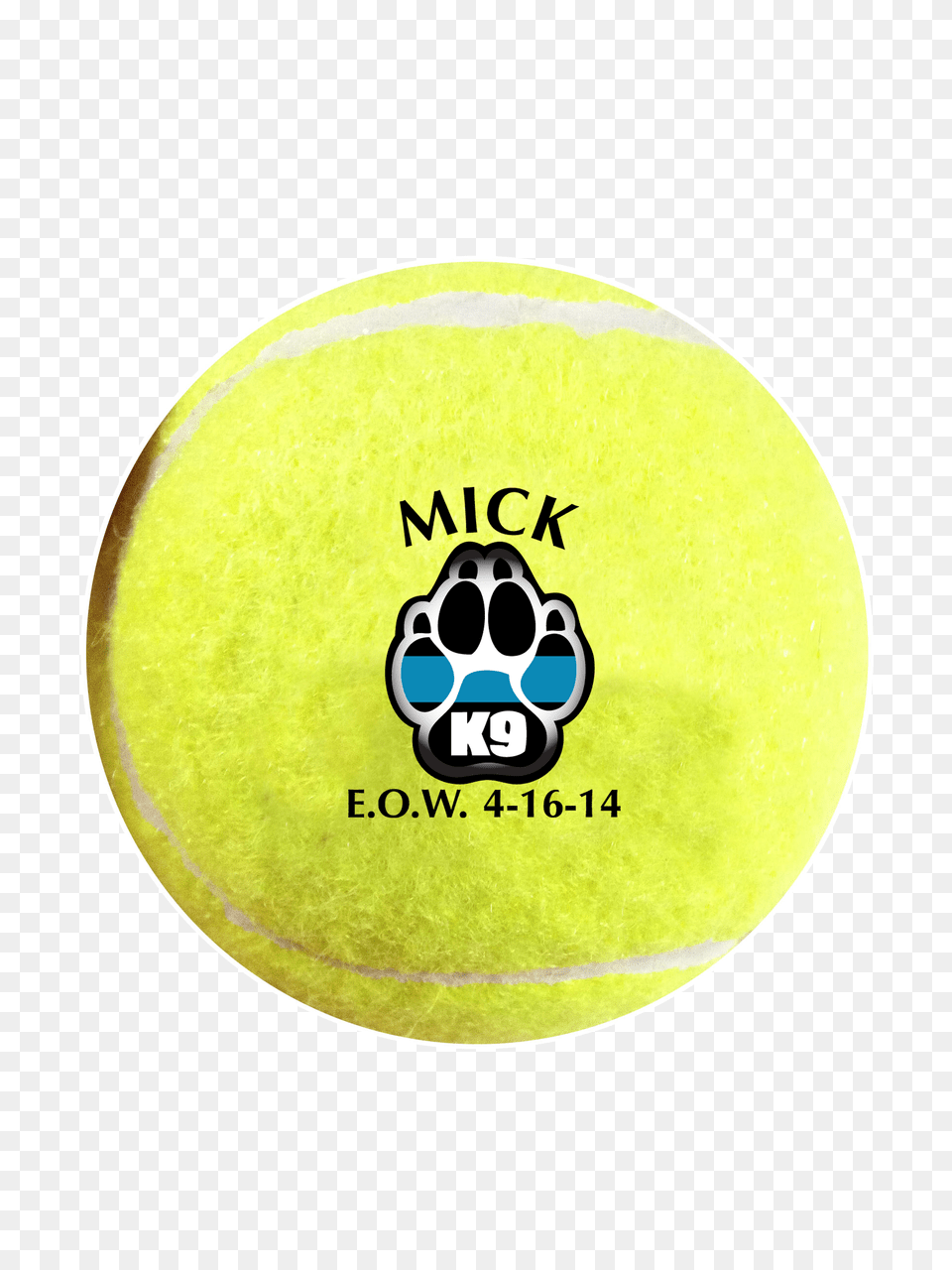 Download Thin Blue Line Imprint Only Circle With K9 Decal, Ball, Sport, Tennis, Tennis Ball Png Image