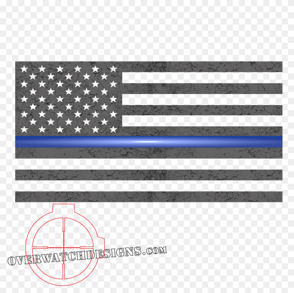 Thin Blue Line Sticker Forest Ranger Vs Game Warden, American Flag, Flag Free Png Download