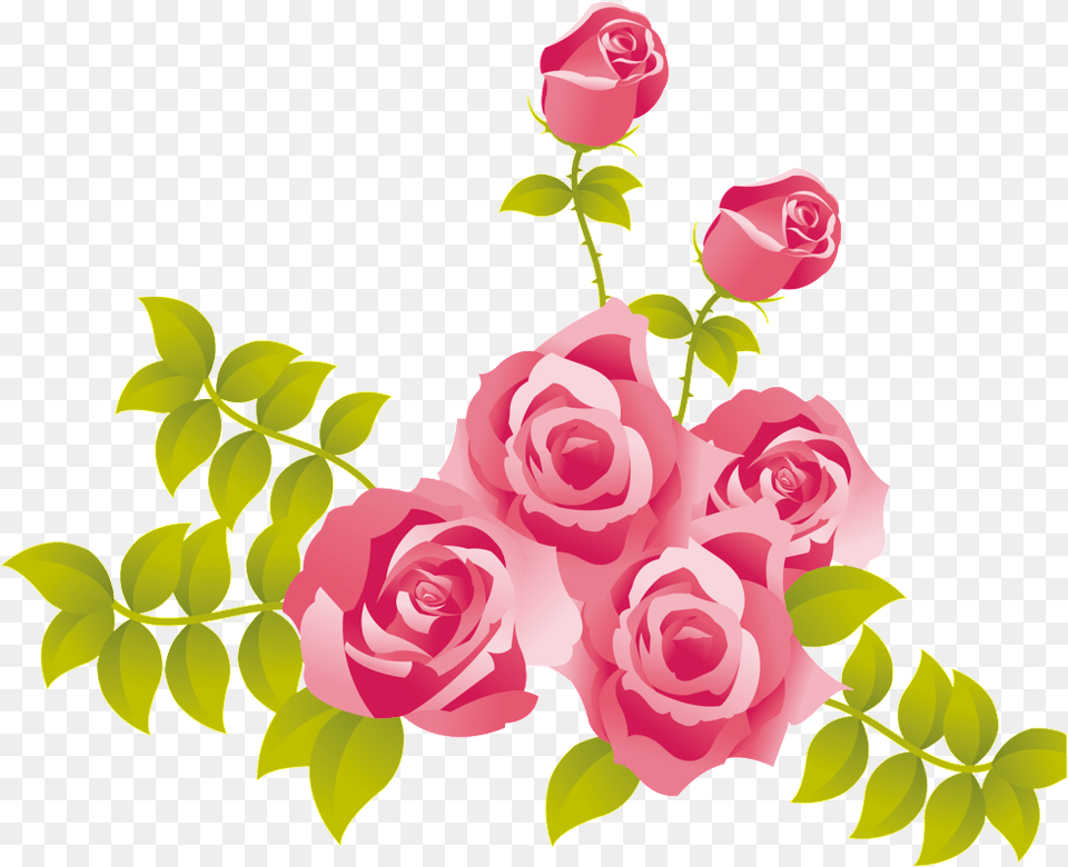 Download This Graphics Is Pink Flowers About Pinkflowers Pink Roses Clip Art, Rose, Plant, Flower, Petal Free Transparent Png