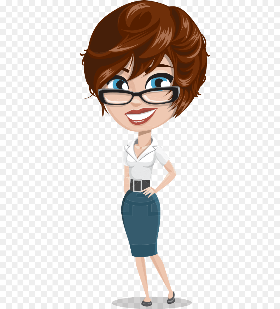 Download This Stock Stylish Woman Cartoon Character Woman Vector Cartoon, Book, Publication, Comics, Adult Png