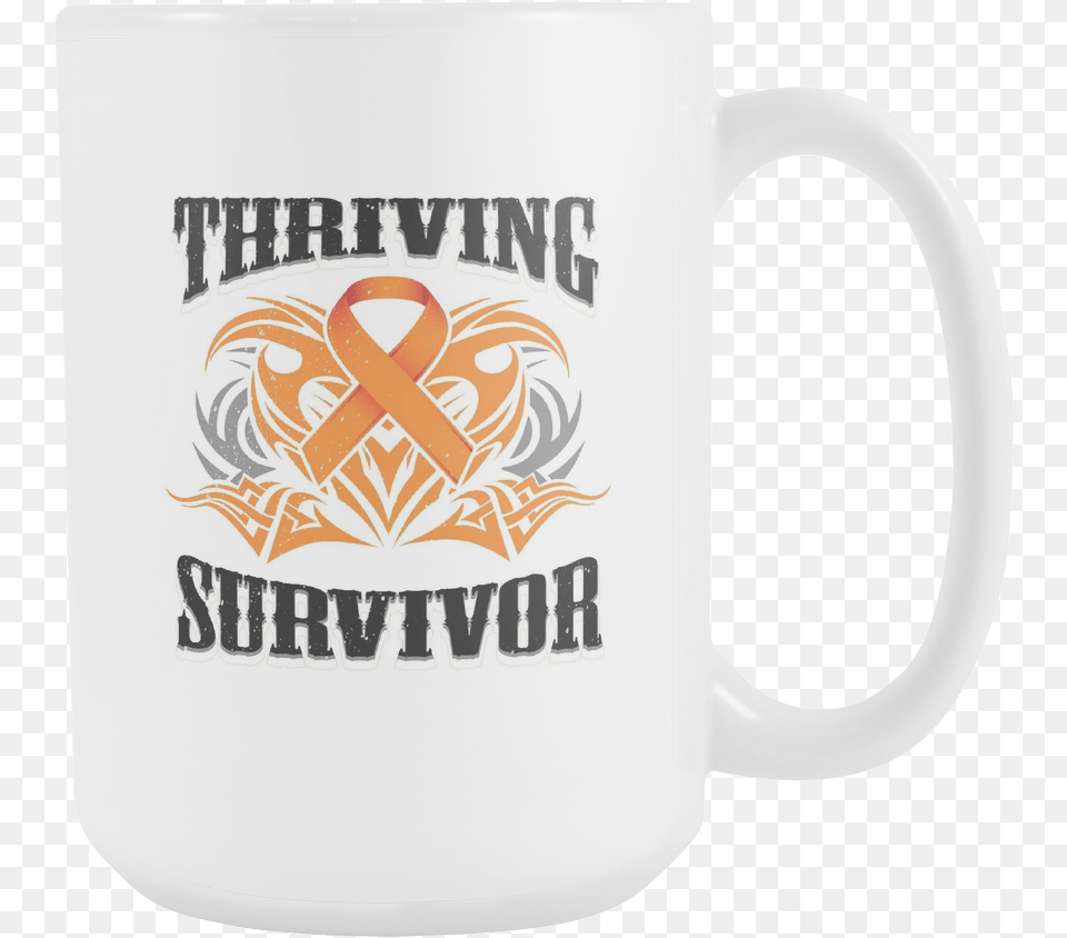 Download Thriving Survivor Orange Ribbon Kidney Cancer Wanted, Cup, Beverage, Coffee, Coffee Cup Free Transparent Png
